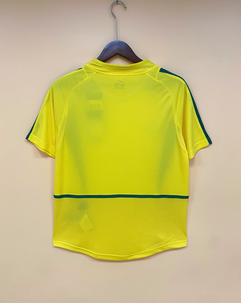 Brasil Retrô Home Copa de 2002 - Nike Torcedor Masculina