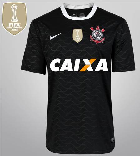 Camisa Corinthians Away 2012 Patch Campeão mundial de 2012 - Nike Torcedor Masculina - Lançamento